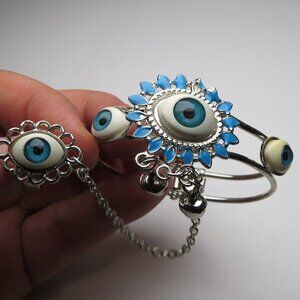 "Bracelet Good Luck Eye Ring & Bracelet 1998's"